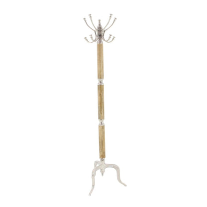 Aluminum Metal Coat Rack - Silver or Gold - Roche River Decor