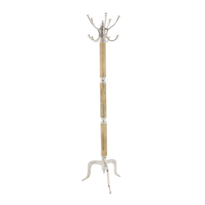 Aluminum Metal Coat Rack - Silver or Gold - Roche River Decor