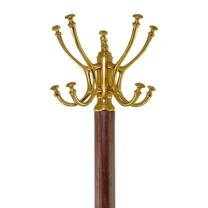 Aluminum Metal Coat Rack - Silver or Gold - Roche River Decor