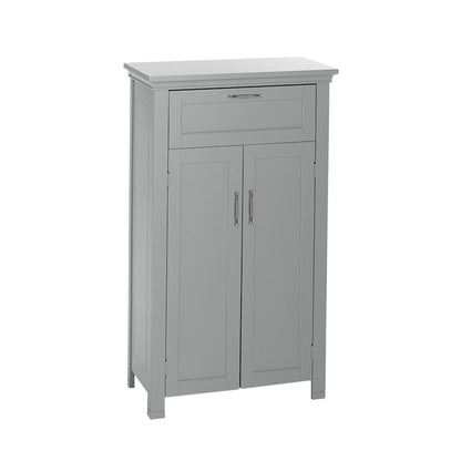 RiverRidge Somerset Two-Door Bathroom and Laundry Storage Cabinet with Drawer and Adjustable Shelf - Gray - N/A