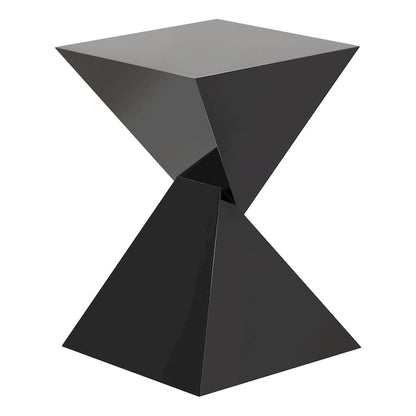 Modern Acrylic Accent End Table, Outdoor Side Tables - 18.11H x 12.6W x 12.6L