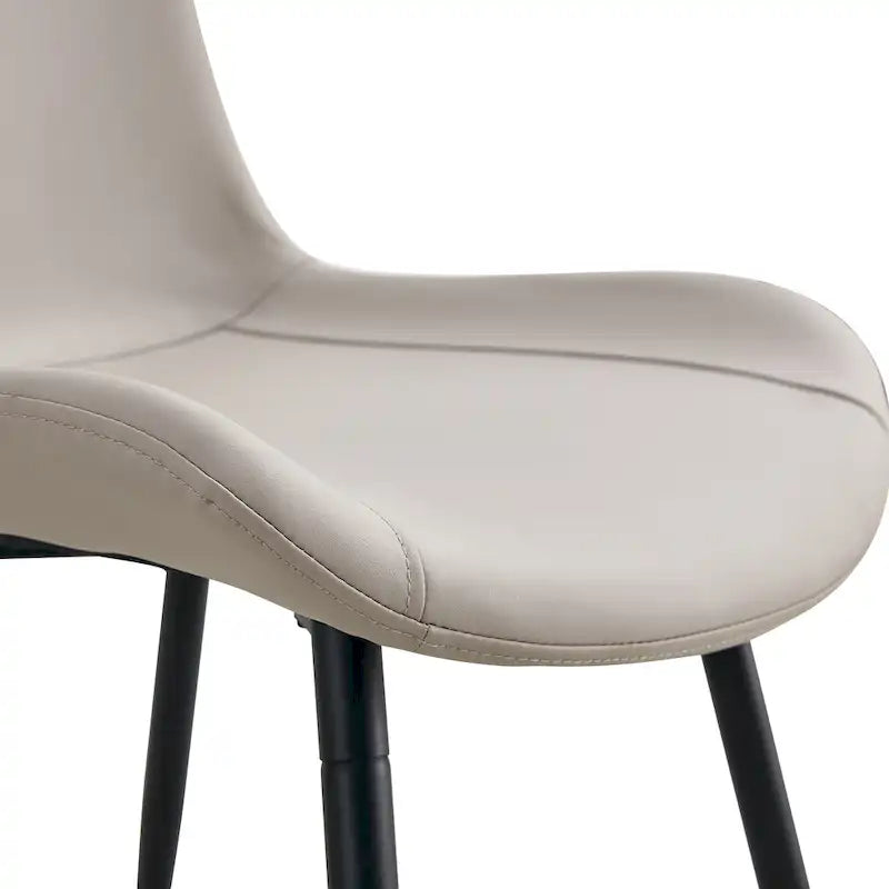 Dining Chairs Set of 4 Modern Kitchen Artificial Leather Chairs