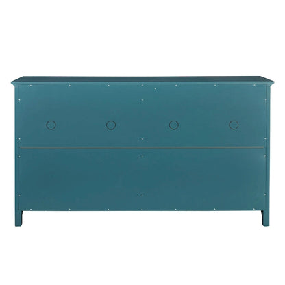 TV Console, Storage Buffet Cabinet, Sideboard with Glass Door and Adjustable Shelves