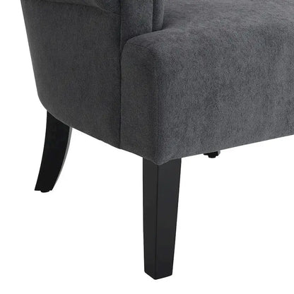 Upholstered Accent Chairs, Armchair Club Chair With Wooden Leg For Living room, Bedroom Reading Room