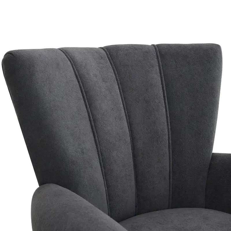 Upholstered Accent Chairs, Armchair Club Chair With Wooden Leg For Living room, Bedroom Reading Room