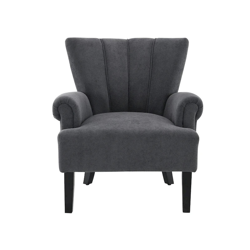 Upholstered Accent Chairs, Armchair Club Chair With Wooden Leg For Living room, Bedroom Reading Room