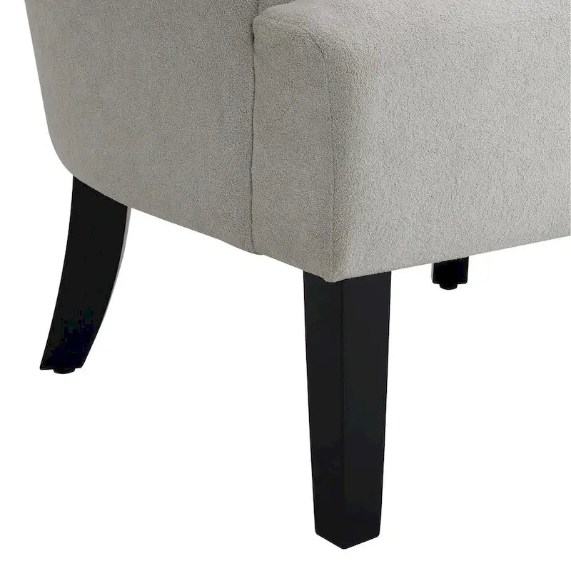 Upholstered Accent Chairs, Armchair Club Chair With Wooden Leg For Living room, Bedroom Reading Room