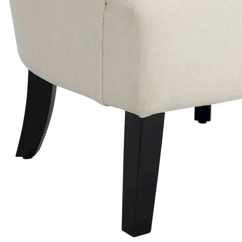 Upholstered Accent Chairs, Armchair Club Chair With Wooden Leg For Living room, Bedroom Reading Room