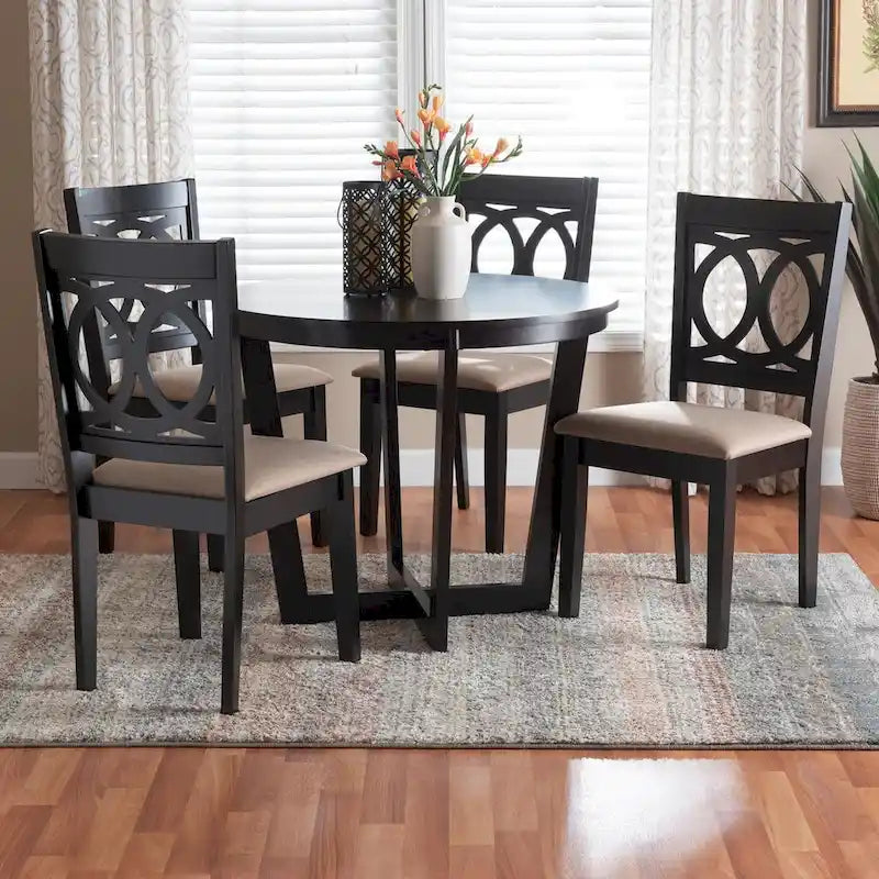 Kara Modern Wood 5-Piece Dining Set