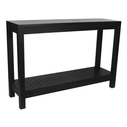 Petter Solid Wood Console Table with Shelf by East at Main