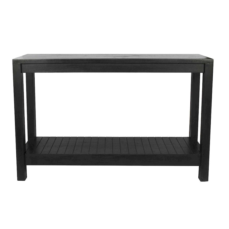 Petter Solid Wood Console Table with Shelf by East at Main