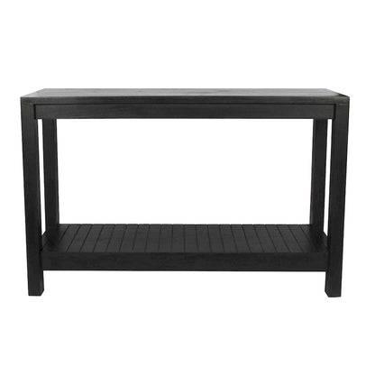 Petter Solid Wood Console Table with Shelf by East at Main