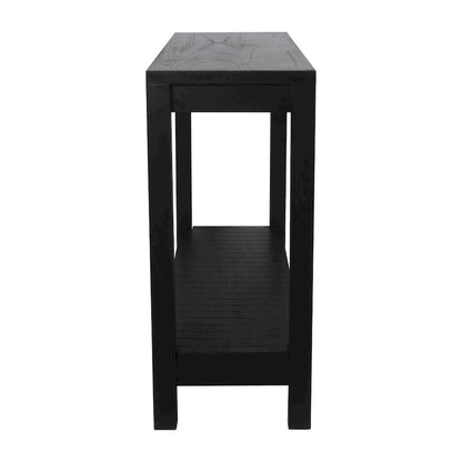 Petter Solid Wood Console Table with Shelf by East at Main