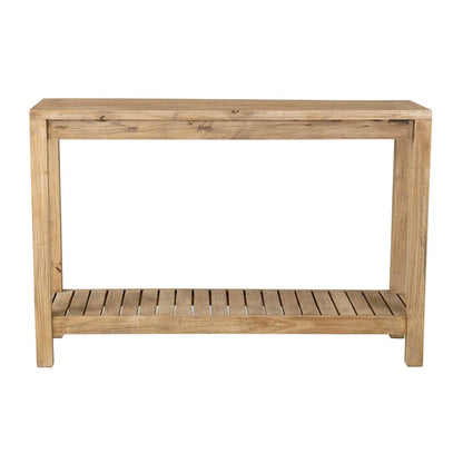 Petter Solid Wood Console Table with Shelf by East at Main