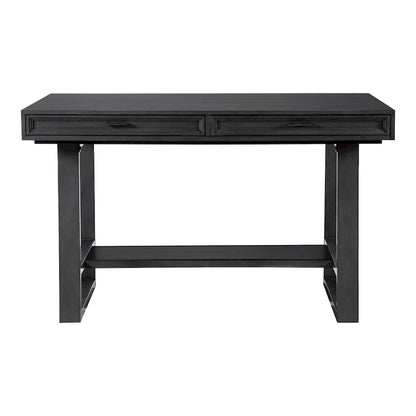 Furniture of America Isolde Black 60-inch Solid Wood Counter Height Dining Table with Drawers
