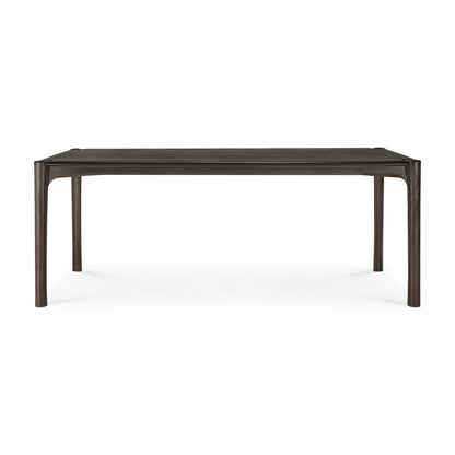 Pi Dining Table - Teak Dark Brown