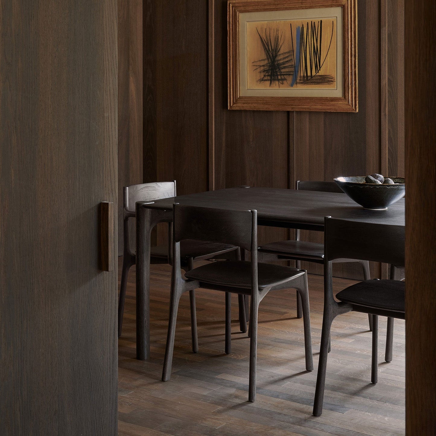 Pi Dining Table - Teak Dark Brown