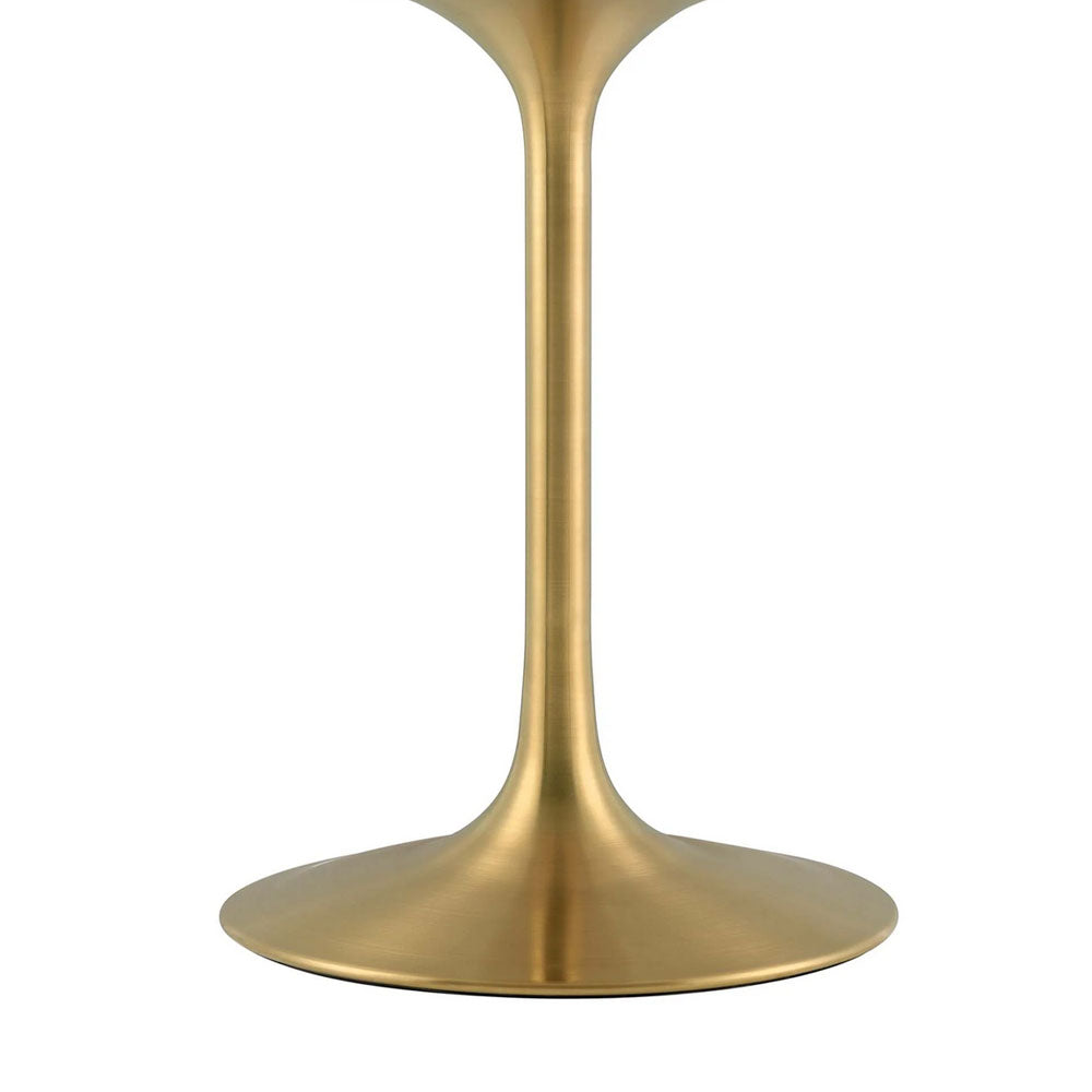 Round Tulip Dining Table - Gold Base