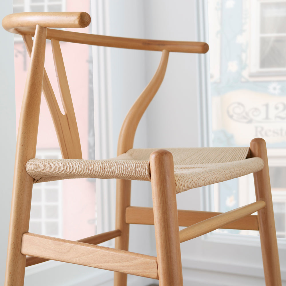 Wishbone Stool - Natural