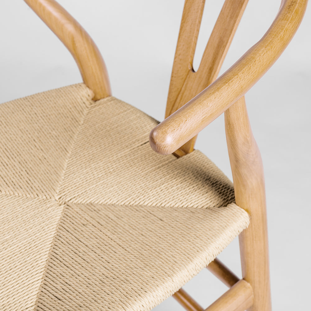 Wishbone Stool - Natural