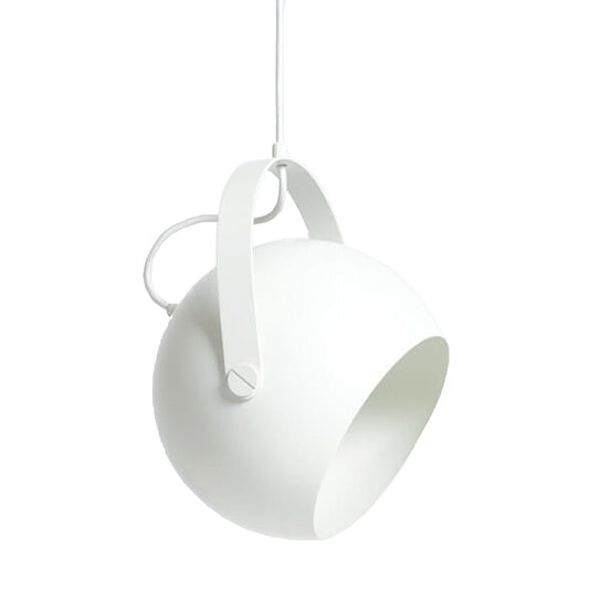 Ball Pendant with Adjustable Handle - White