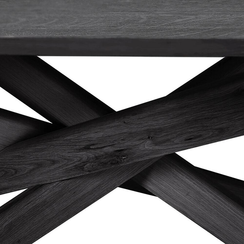 Mikado Dining Table - Black Oak