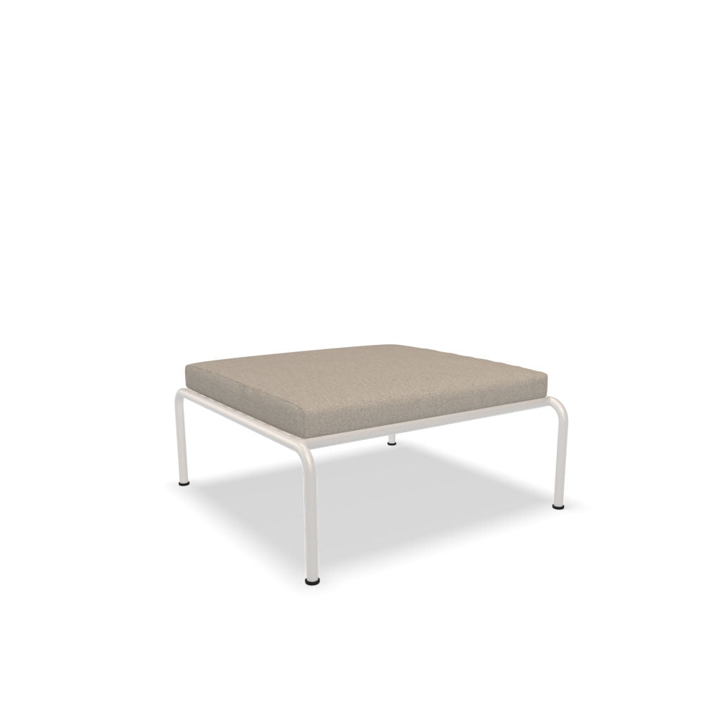 Avon Lounge Ottoman - White Frame