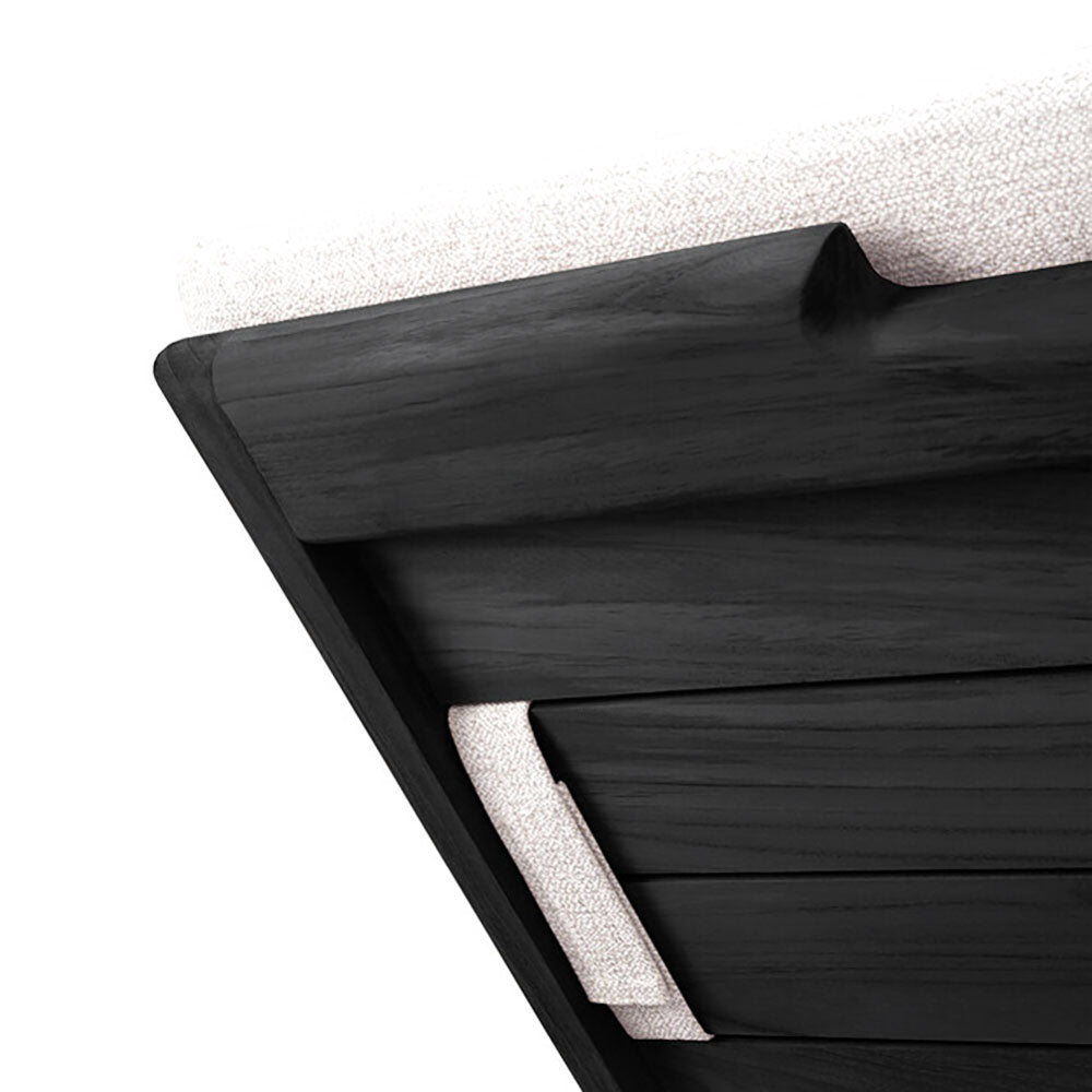 Black Teak Jack Outdoor Lounger