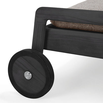 Black Teak Jack Outdoor Lounger