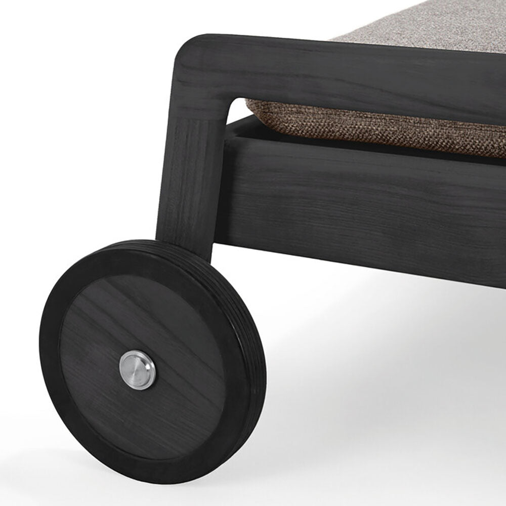 Black Teak Jack Outdoor Lounger