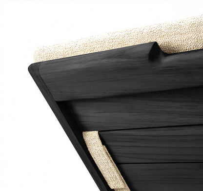 Black Teak Jack Outdoor Lounger