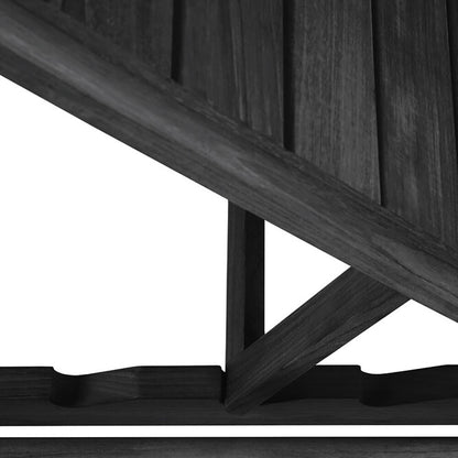 Black Teak Jack Outdoor Lounger