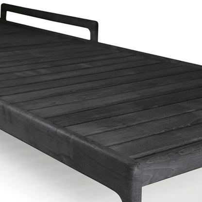 Black Teak Jack Outdoor Lounger