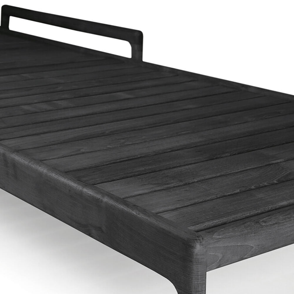 Black Teak Jack Outdoor Lounger