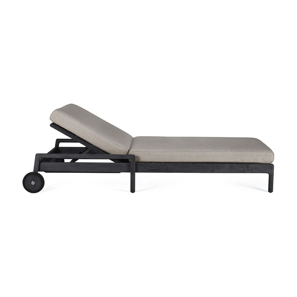 Black Teak Jack Outdoor Lounger
