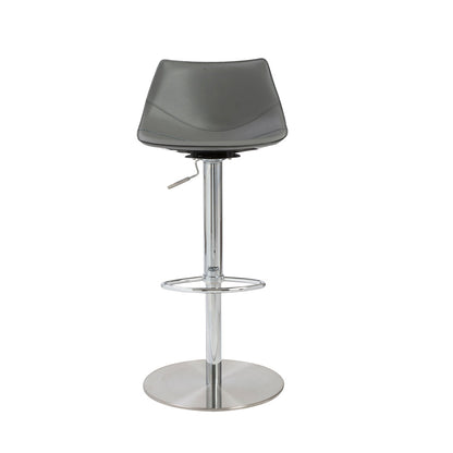 Leather Adjustable Swivel Stool