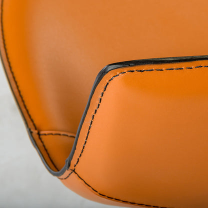 Leather Adjustable Swivel Stool