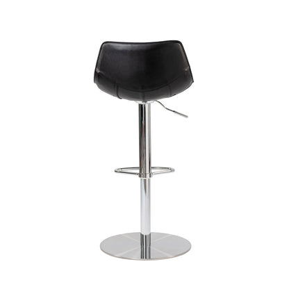 Leather Adjustable Swivel Stool
