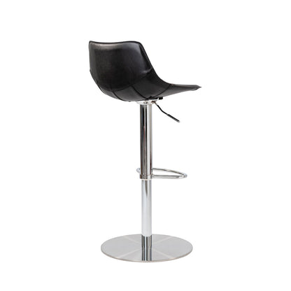 Leather Adjustable Swivel Stool