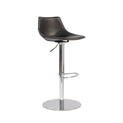 Leather Adjustable Swivel Stool