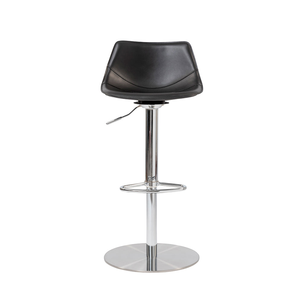 Leather Adjustable Swivel Stool