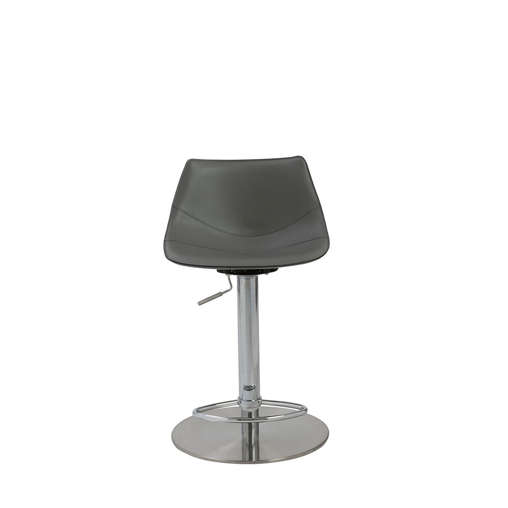 Leather Adjustable Swivel Stool