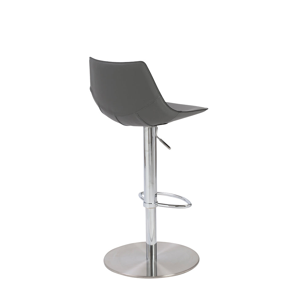 Leather Adjustable Swivel Stool