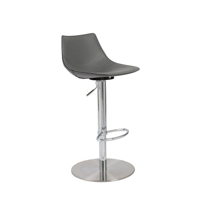 Leather Adjustable Swivel Stool