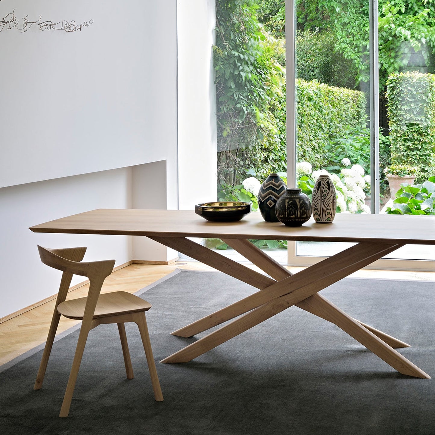 Mikado Dining Table - Black Oak