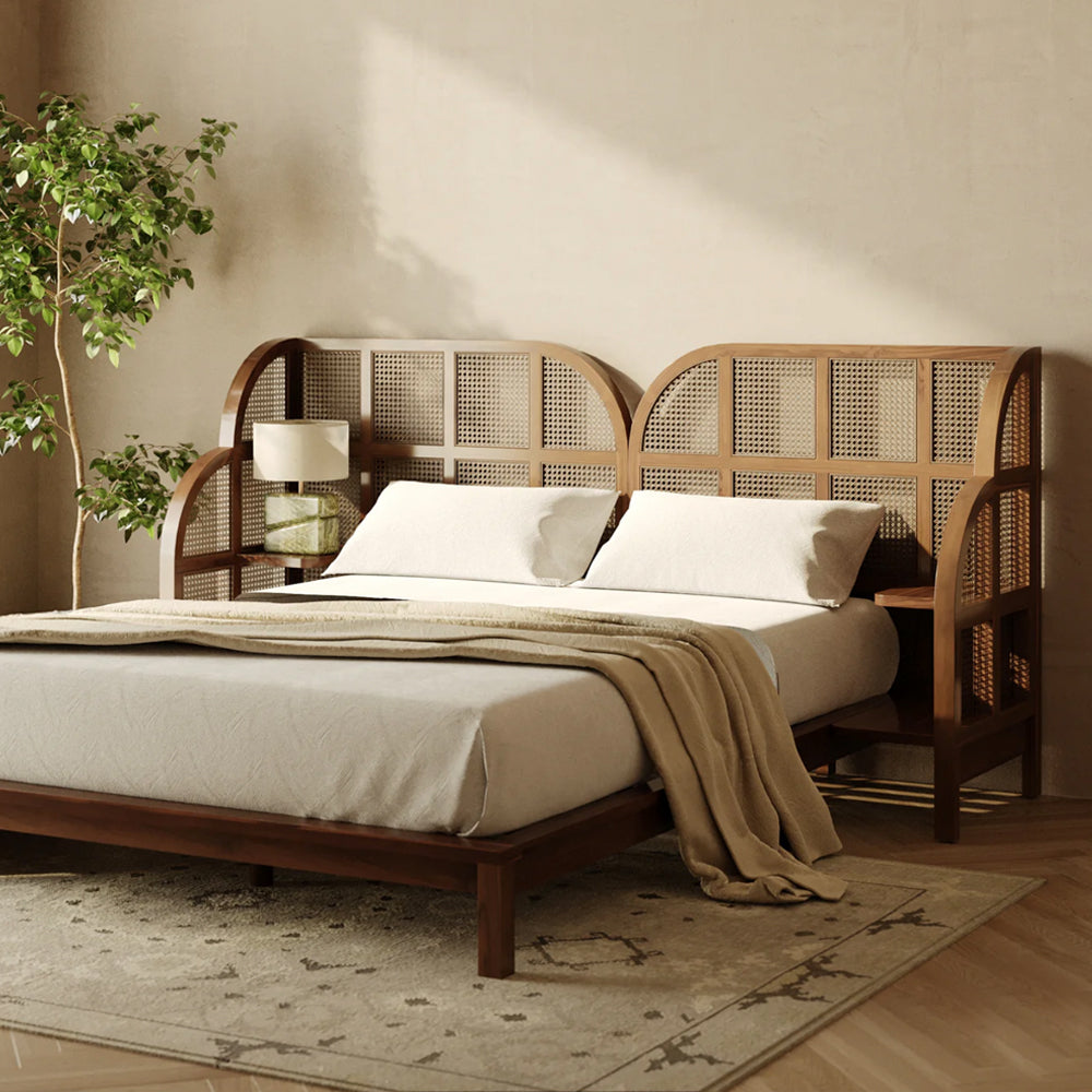 Teak Cane Bed