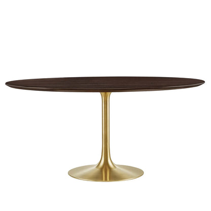 Round Tulip Dining Table - Walnut
