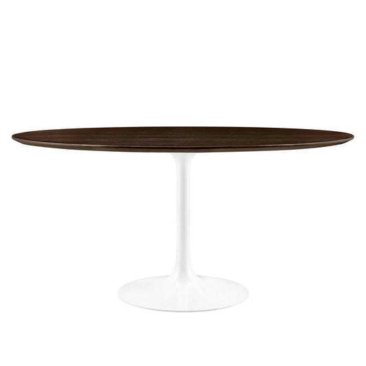 Round Tulip Dining Table - Walnut