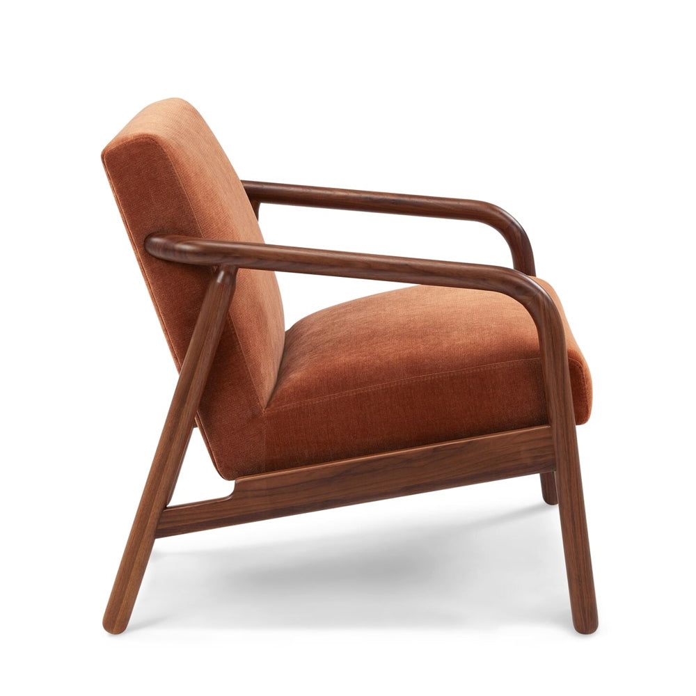 Addie Lounge Chair - Rust