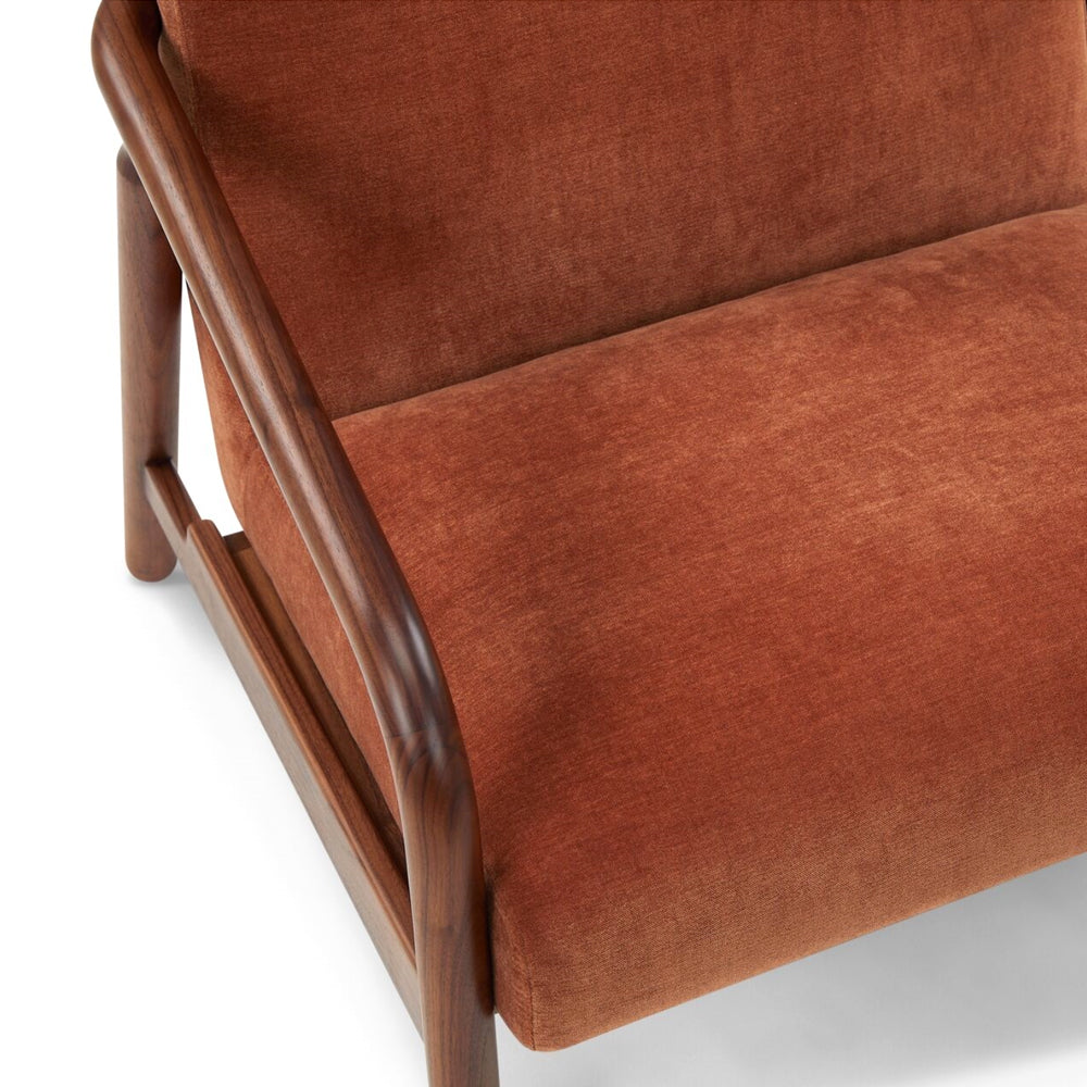 Addie Lounge Chair - Rust